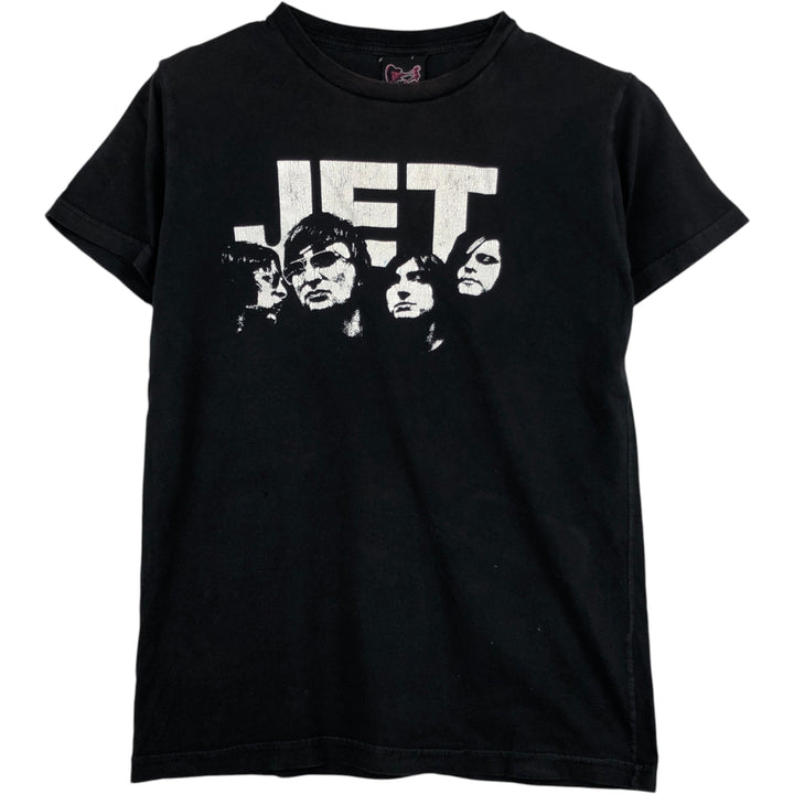 JET Band T-shirt, Men's Size S (approx.) cotton black type Vintage Second Hand