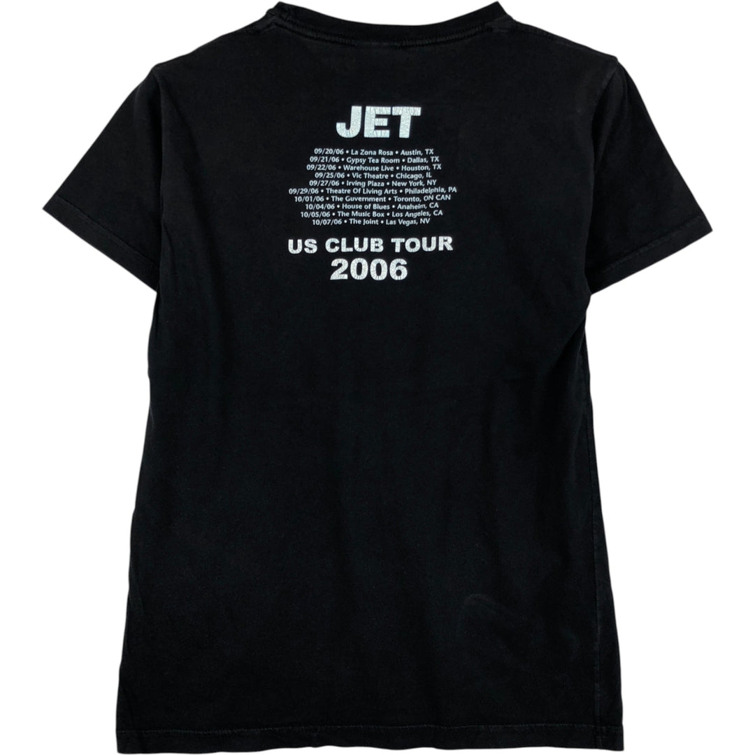 JET Band T-shirt, Men's Size S (approx.) cotton black type Vintage Second Hand