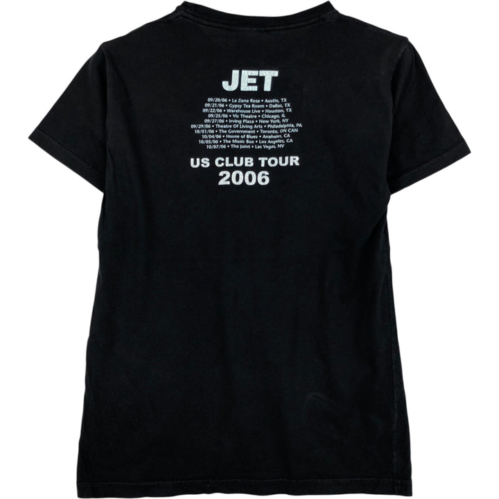 JET Band T-shirt, Men's Size S (approx.) cotton black type Vintage Second Hand