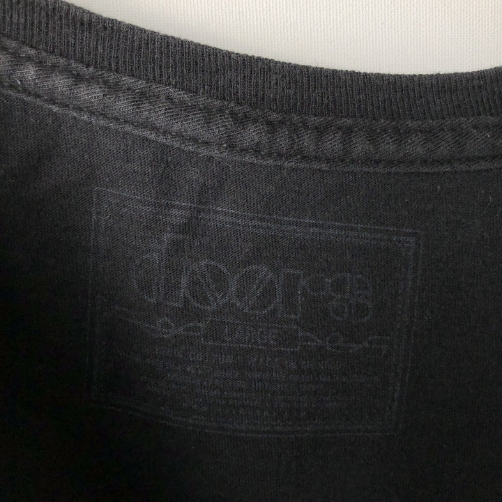 The Doors band t-shirt, men's size L (approx.) cotton black type Vintage Second Hand