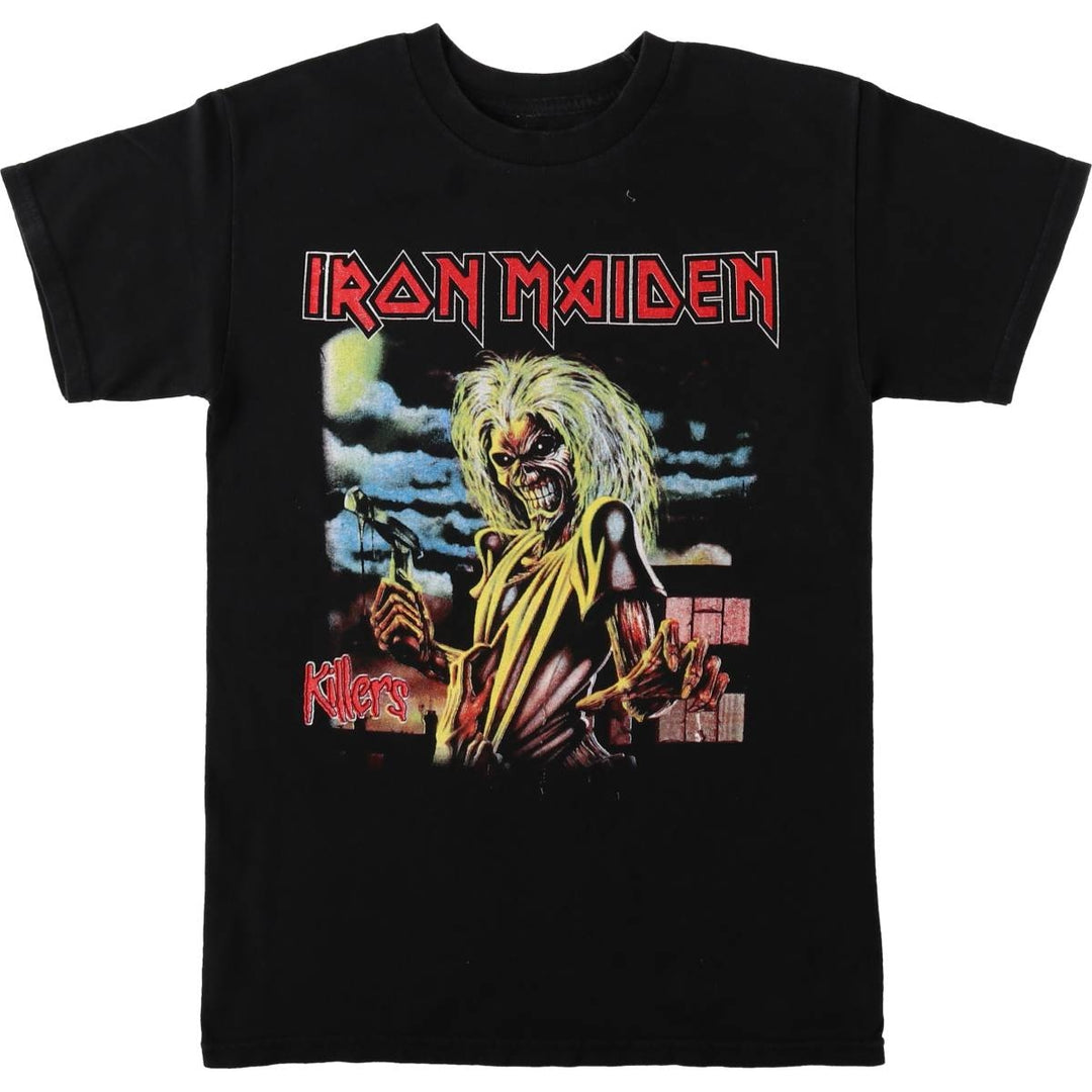 IRON MAIDEN Iron Maiden Band T-shirt Band T Men's XL size unclear black type Vintage Second Hand