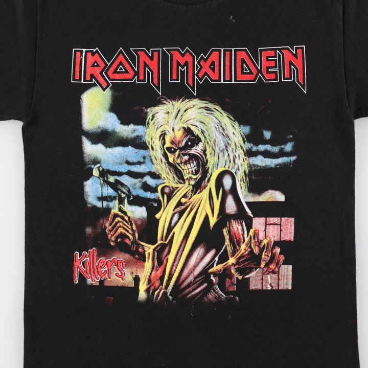 IRON MAIDEN Iron Maiden Band T-shirt Band T Men's XL size unclear black type Vintage Second Hand
