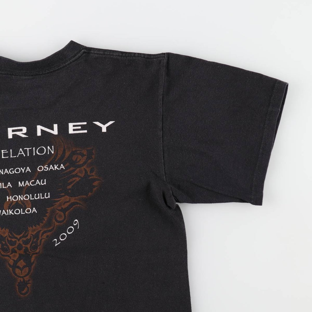 Anvil JOURNEY Band T-shirt (Men's size M) cotton black type Vintage Second Hand