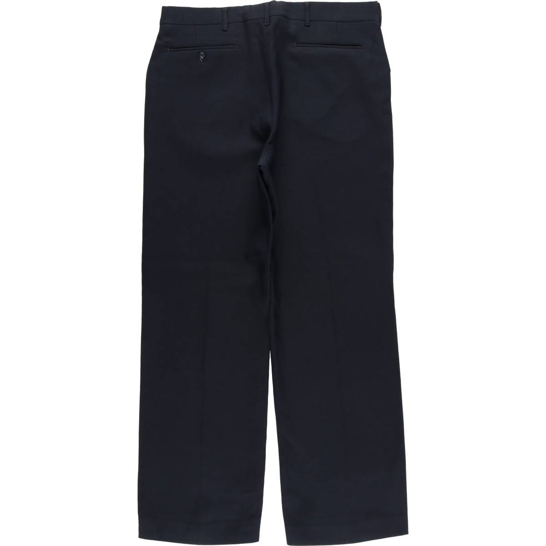 Vintage 70s-80'S Haggar slacks, men's size W34 unclear navy blue type Vintage Second Hand