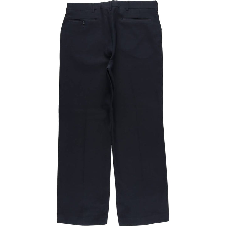 Vintage 70s-80'S Haggar slacks, men's size W34 unclear navy blue type Vintage Second Hand
