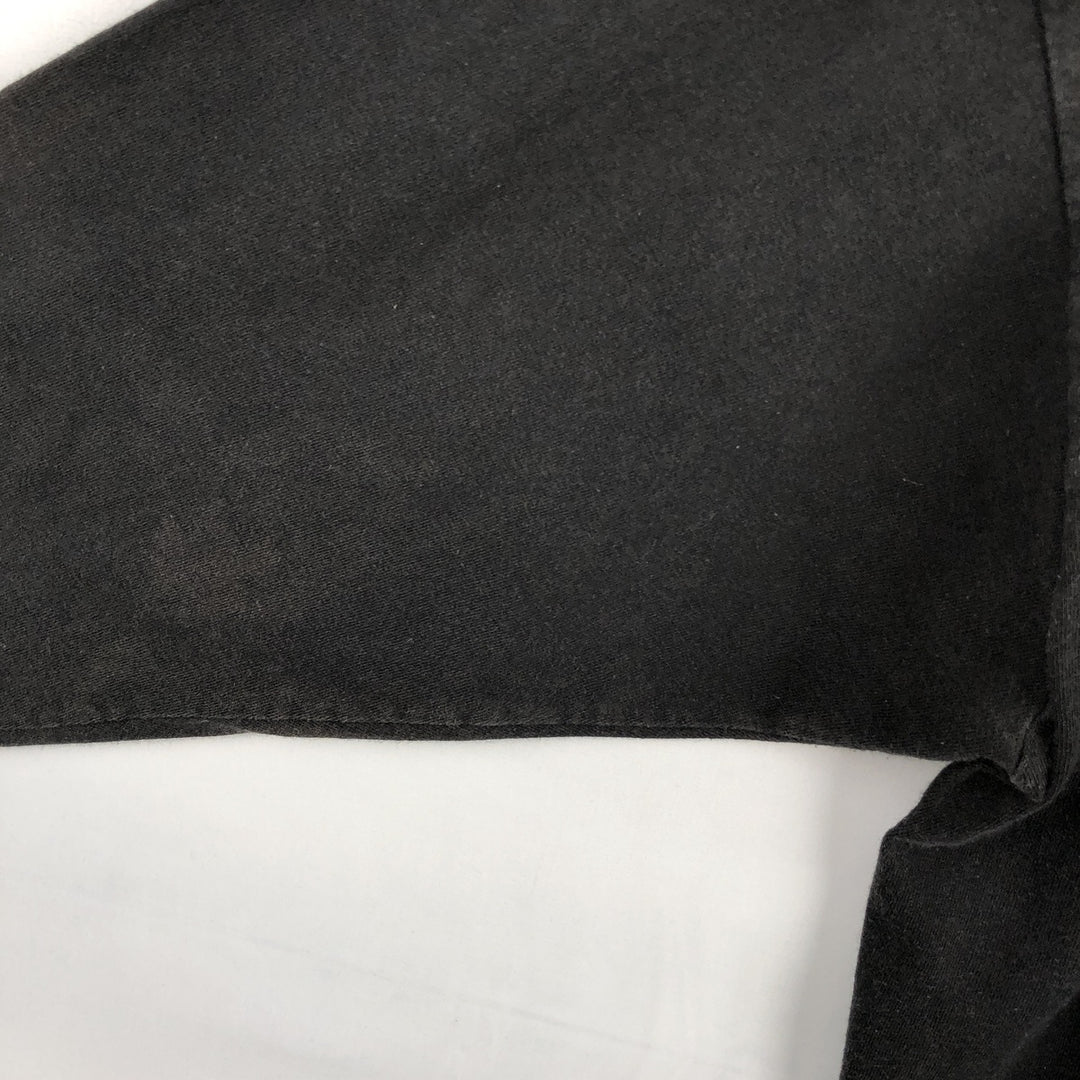 2000'S Delta Popeye Fire Pattern Character Print Long-Sleeve T-Shirt (Men's XL equivalent) cotton black type Vintage Second Hand