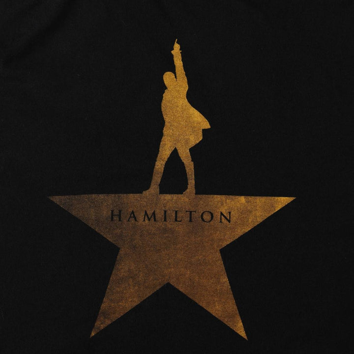 HAMILTON Hamilton Musical Print T-Shirt X LARGE (Men's XL equivalent) cotton black type Vintage Second Hand