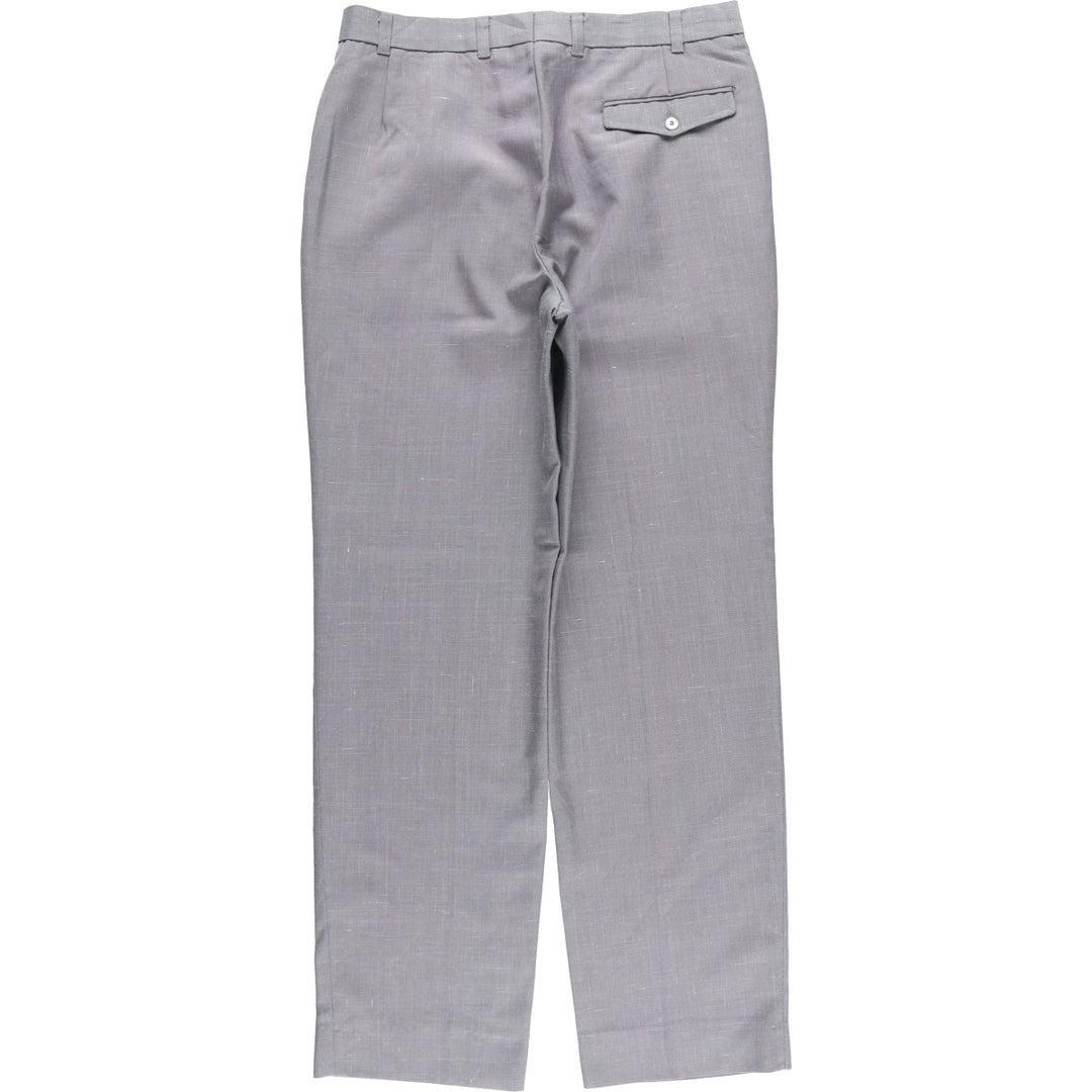 TRAVELLERS Two-pleat Slacks Pants, Men's, Size W33 unclear gray type Vintage Second Hand