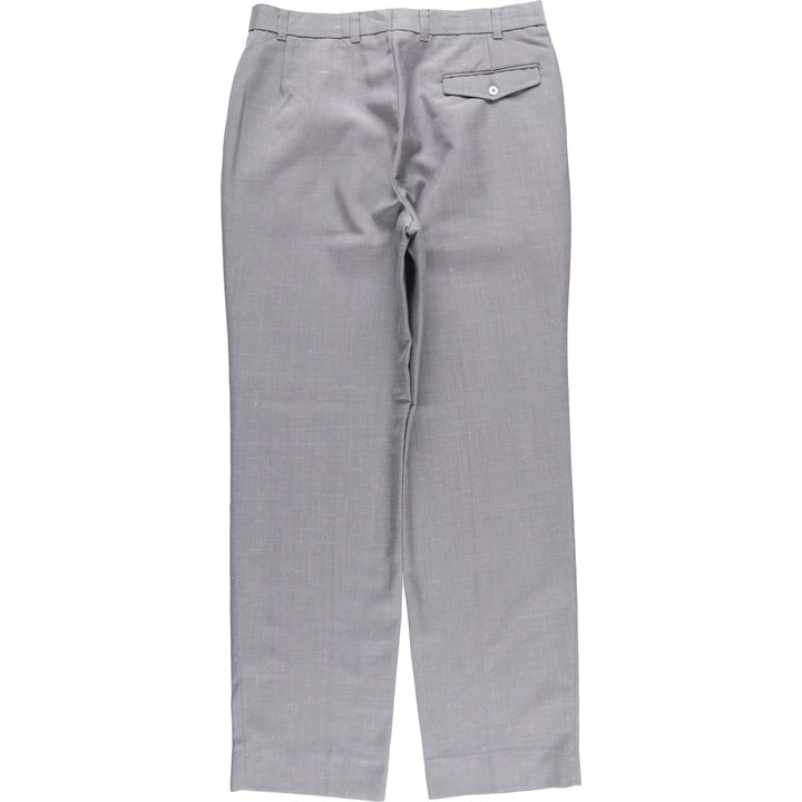 TRAVELLERS Two-pleat Slacks Pants, Men's, Size W33 unclear gray type Vintage Second Hand
