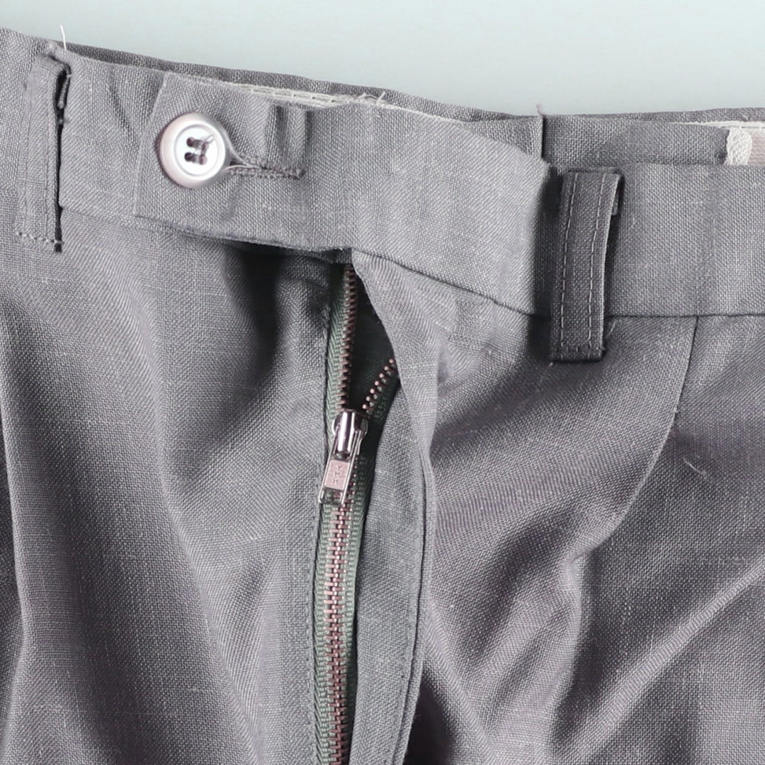 TRAVELLERS Two-pleat Slacks Pants, Men's, Size W33 unclear gray type Vintage Second Hand