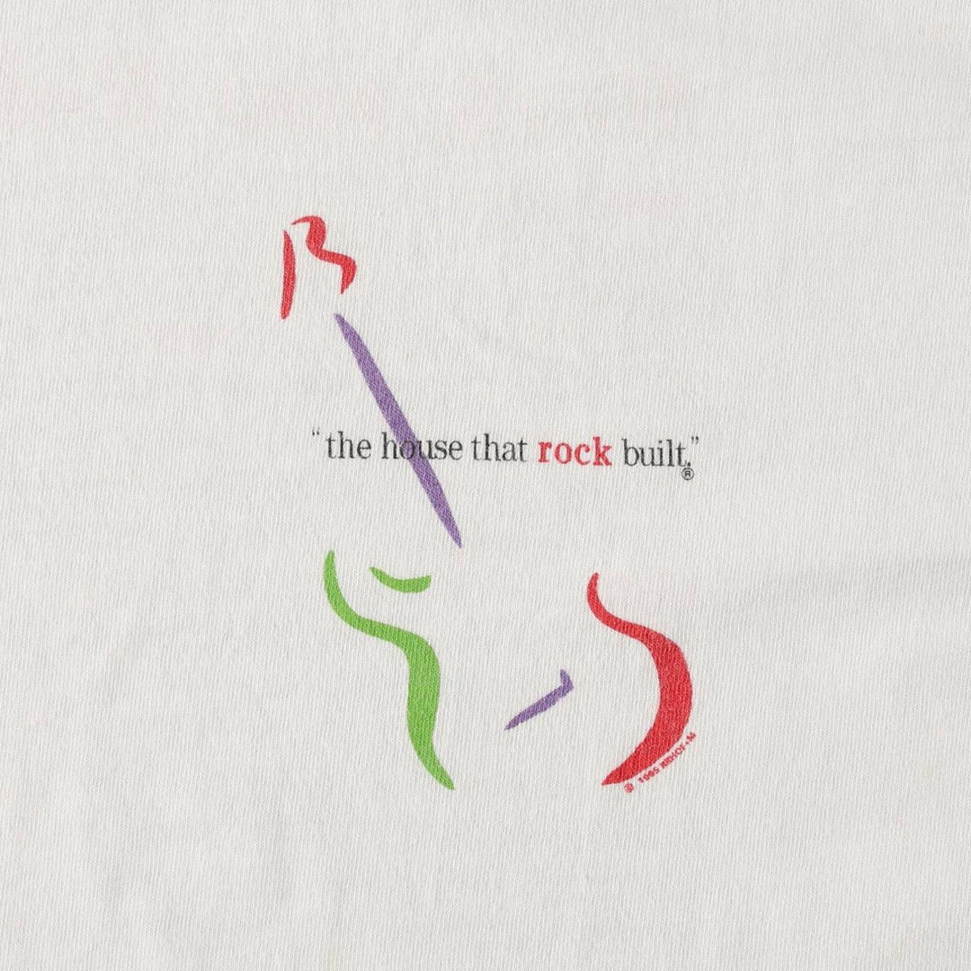 90'S Anvil Printed T-shirt Made in USA Men's XL Vintage cotton white type Vintage Second Hand