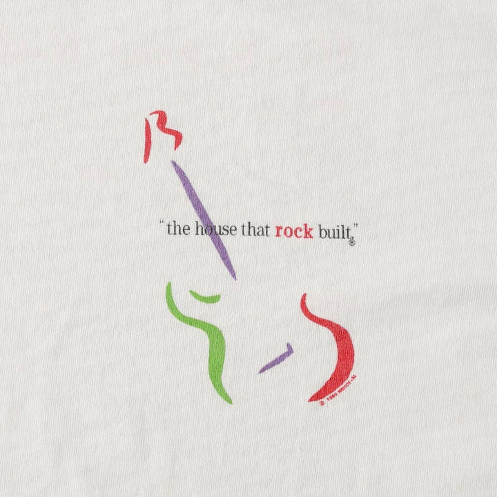 90'S Anvil Printed T-shirt Made in USA Men's XL Vintage cotton white type Vintage Second Hand
