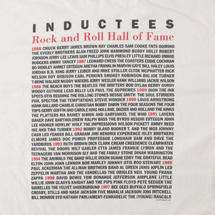 90'S Anvil Printed T-shirt Made in USA Men's XL Vintage cotton white type Vintage Second Hand