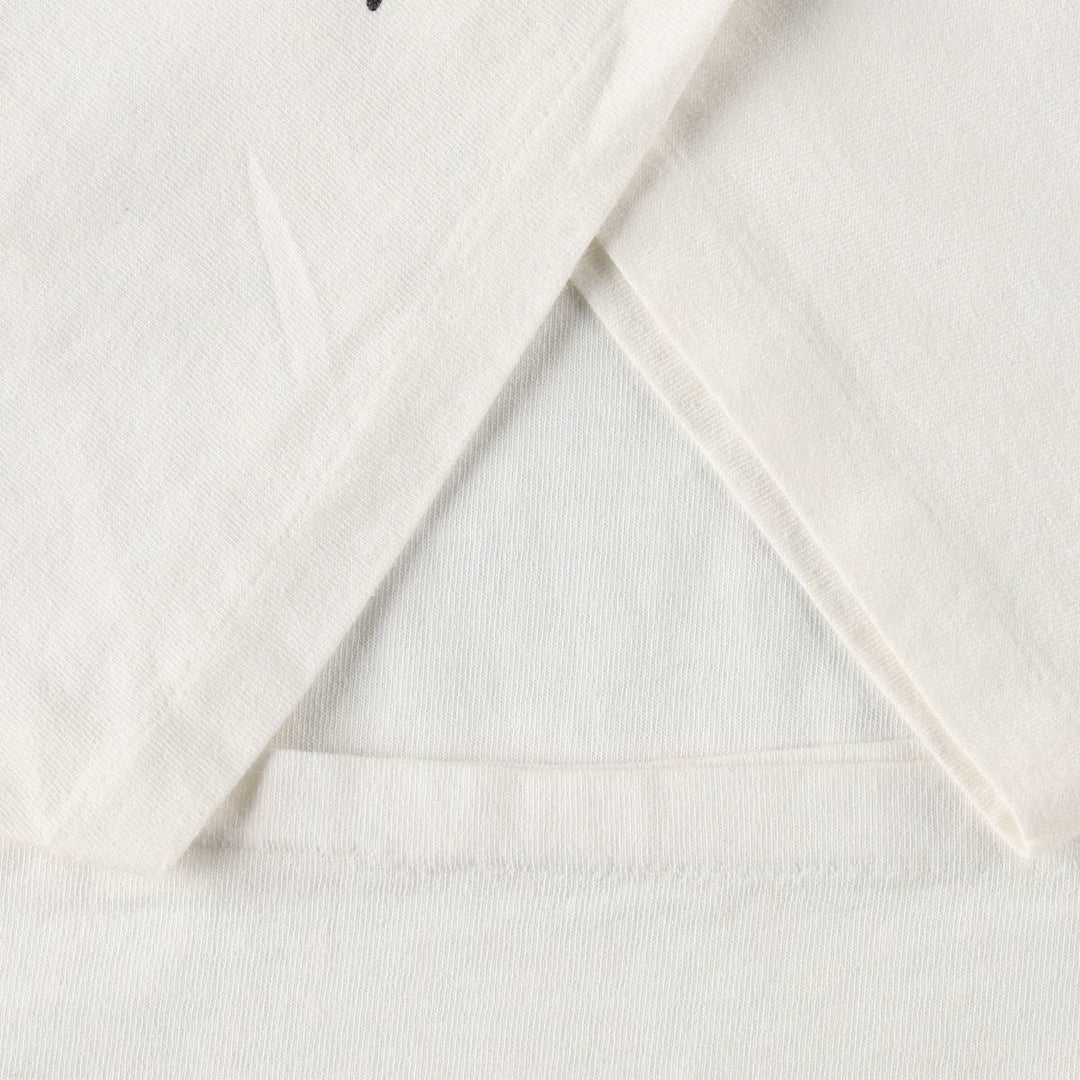 90'S Anvil Printed T-shirt Made in USA Men's XL Vintage cotton white type Vintage Second Hand