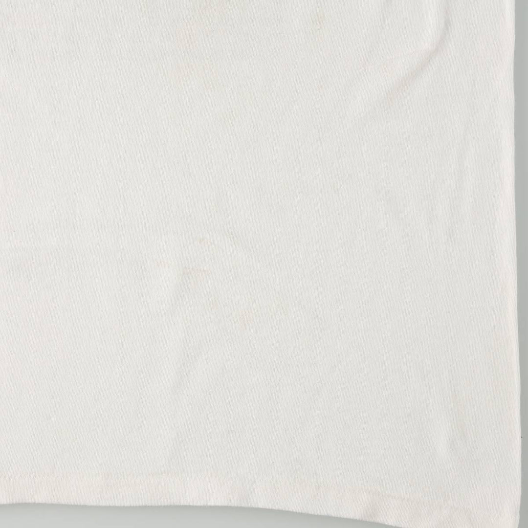 90'S Anvil Printed T-shirt Made in USA Men's XL Vintage cotton white type Vintage Second Hand