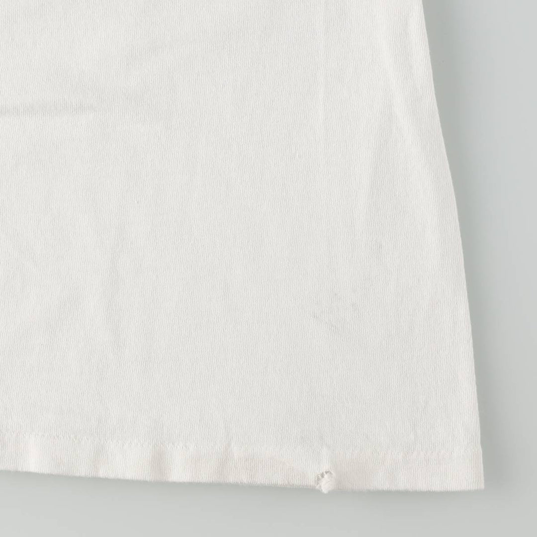 90'S Anvil Printed T-shirt Made in USA Men's XL Vintage cotton white type Vintage Second Hand