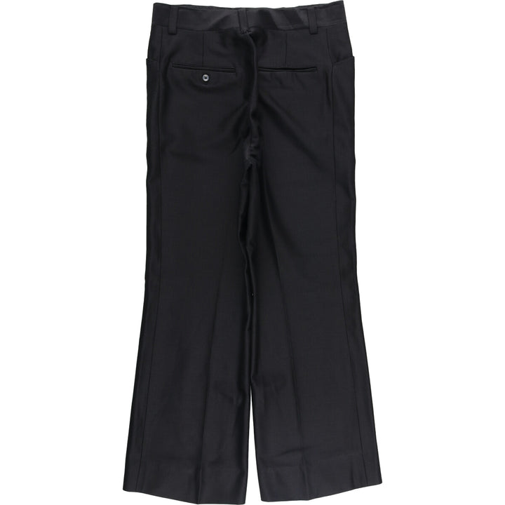 Stripe Pattern Flare Pants Men's W33 unclear black type Vintage Second Hand