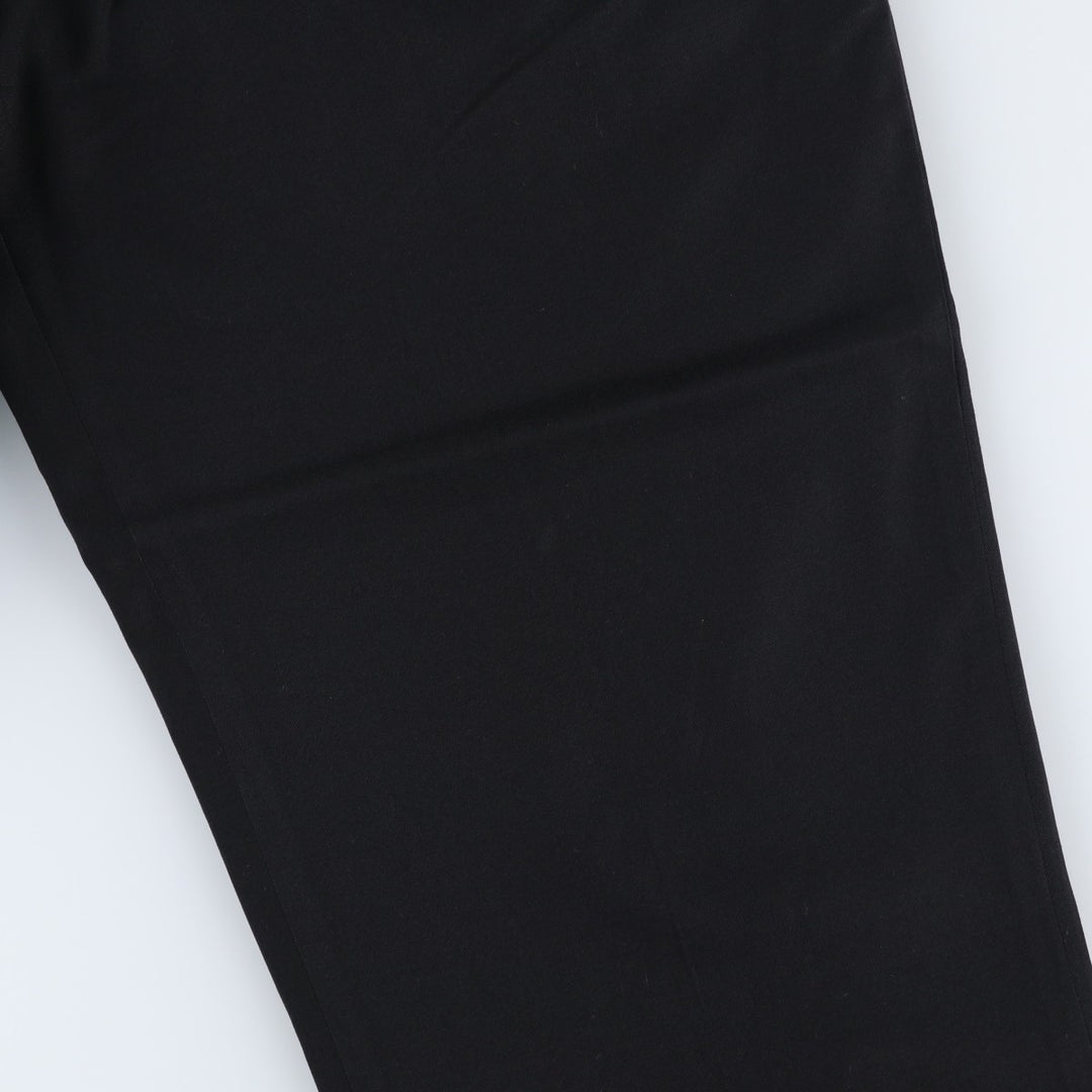 90'S Bachrach Super 100'S Four-Tuck Wool Pants/Slacks, Made in Canada, Men's, Size W31, Vintage wool black type Vintage Second Hand