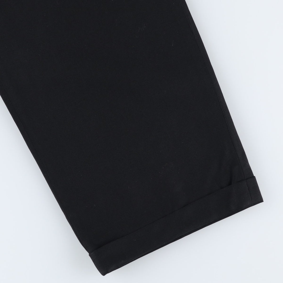 90'S Bachrach Super 100'S Four-Tuck Wool Pants/Slacks, Made in Canada, Men's, Size W31, Vintage wool black type Vintage Second Hand