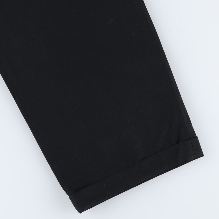 90'S Bachrach Super 100'S Four-Tuck Wool Pants/Slacks, Made in Canada, Men's, Size W31, Vintage wool black type Vintage Second Hand