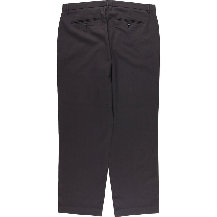 Calvin Klein One-Tuck Slacks, Men's, Size W35 polyester black type Vintage Second Hand