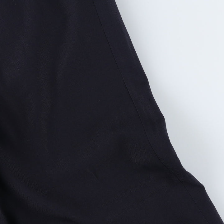 Vintage two-pleat slacks for men, size W33 unclear navy blue type Vintage Second Hand