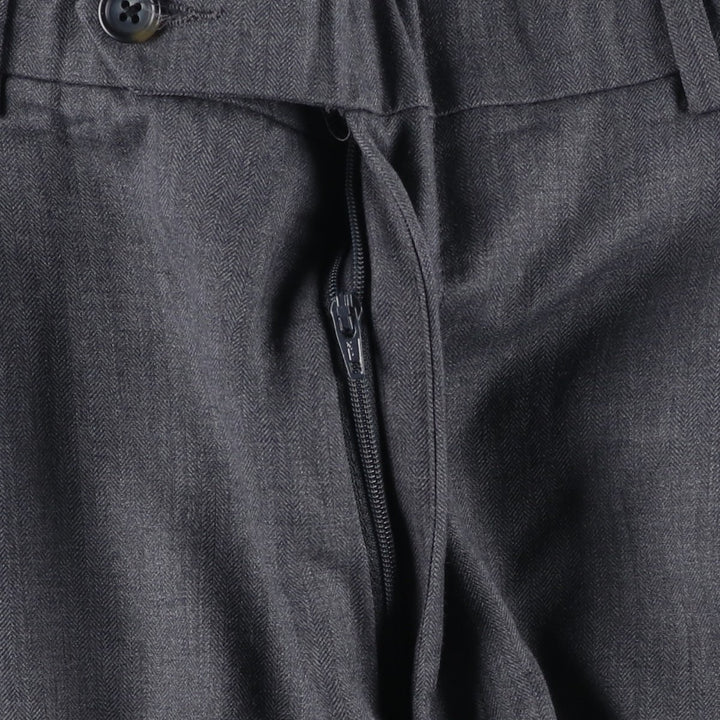 2000'S ~ Nautica Two-pleat Wool Pants Slacks Men's Size W33 wool gray type Vintage Second Hand