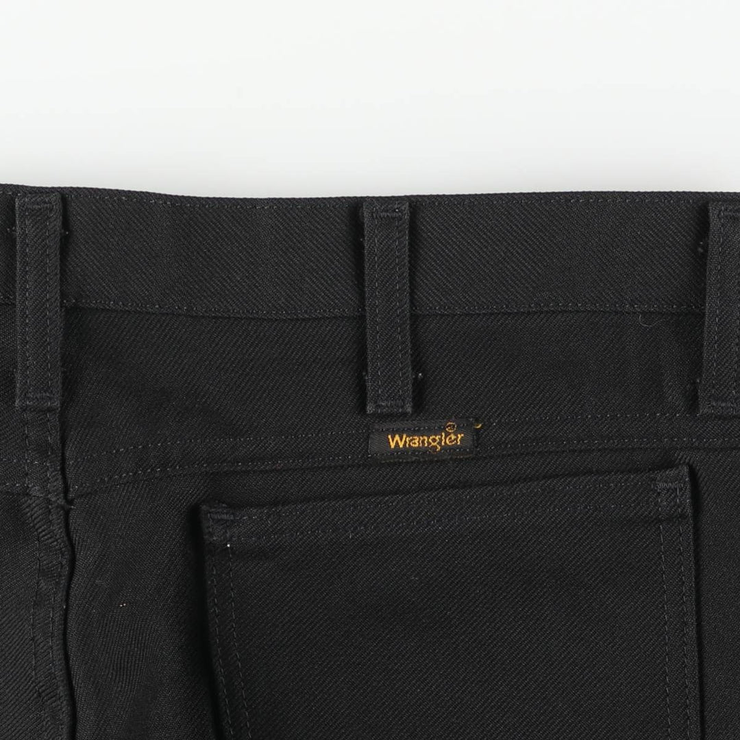 Vintage 90s-00'S Wrangler Dress Jeans, Men's Size 36 (W36) polyester black type Vintage Second Hand