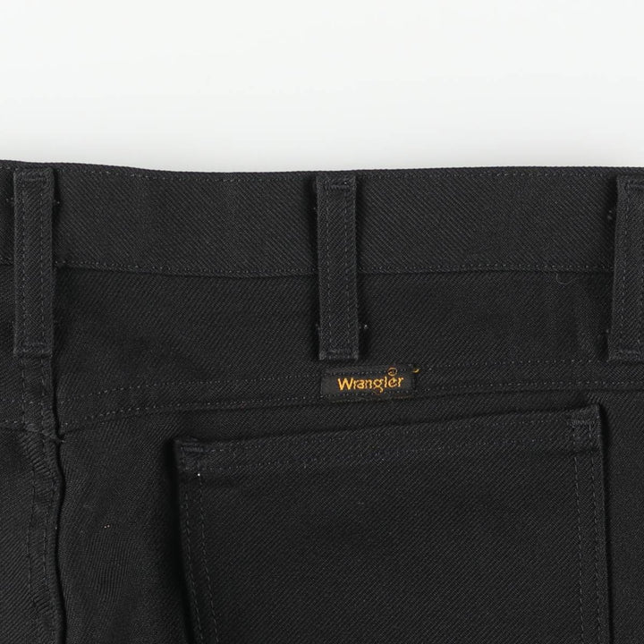 Vintage 90s-00'S Wrangler Dress Jeans, Men's Size 36 (W36) polyester black type Vintage Second Hand