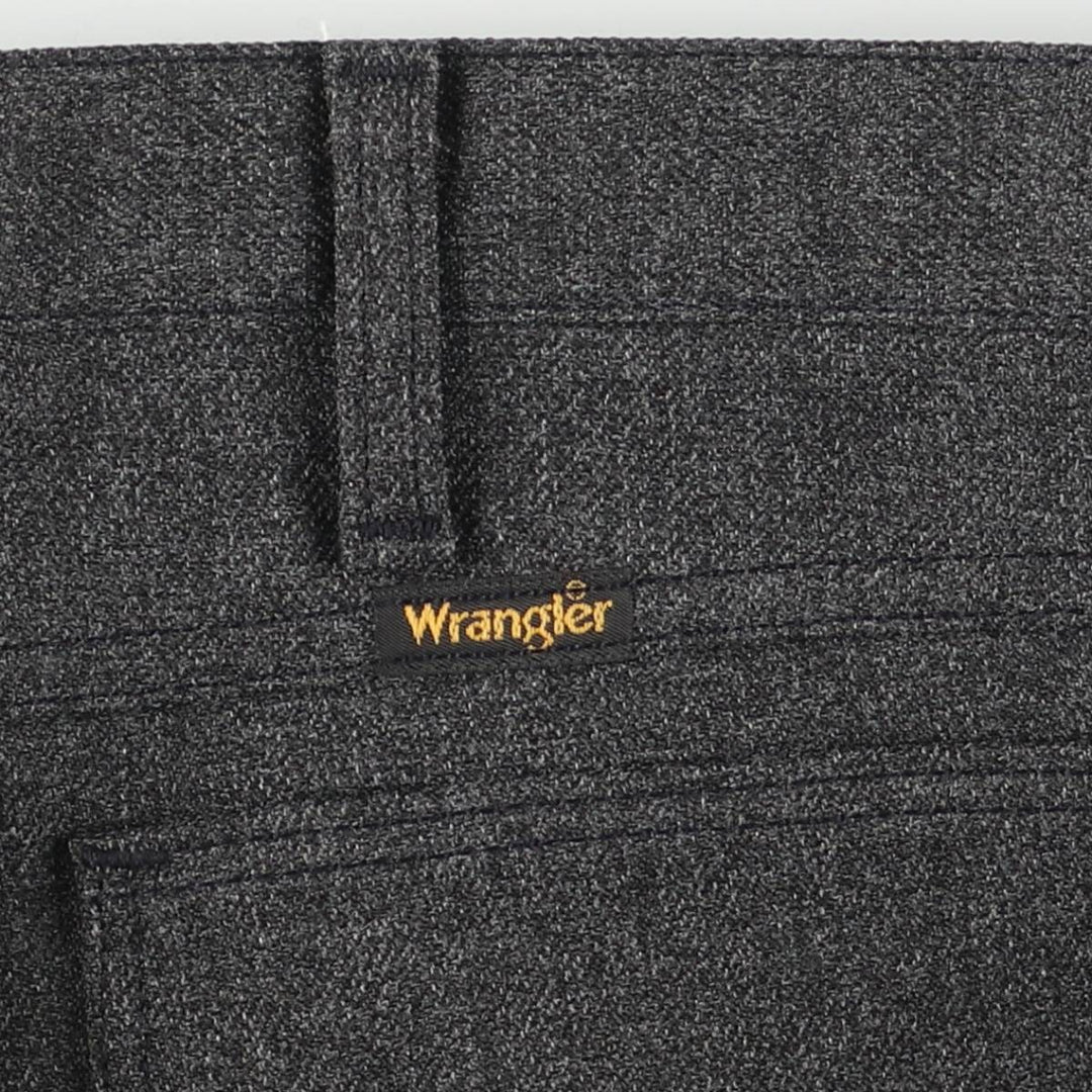 Vintage 80s-90'S Wrangler Rancher Dress Jeans, Slacks, Made in USA, Men's, Size W37 polyester gray type Vintage Second Hand