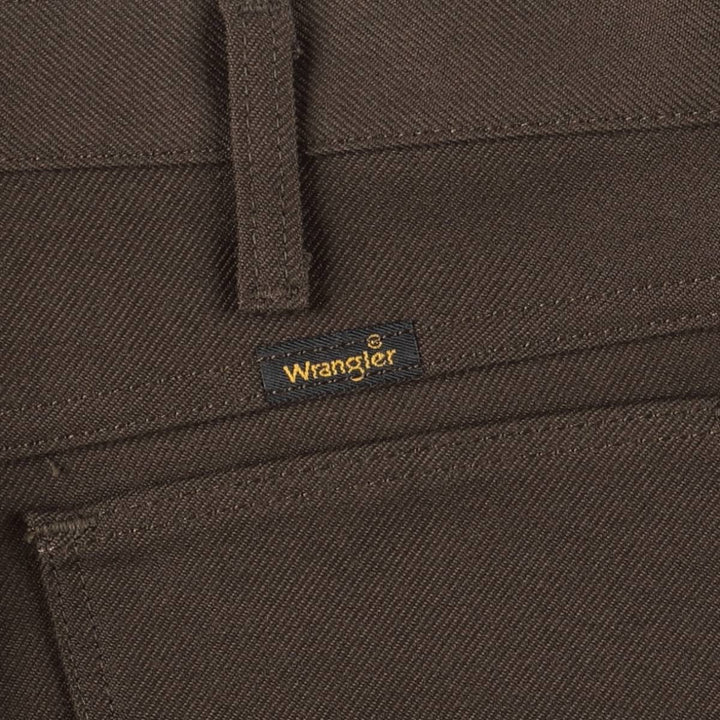 Vintage 90s-00'S Wrangler Dress Jeans, Men's Size 36 (W36) polyester brown type Vintage Second Hand