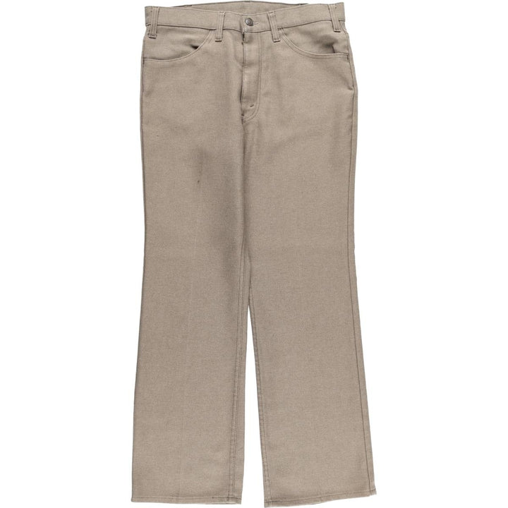 Vintage 1980'S Levi's STA-PREST flared pants (10517-9125), men's size 34. unclear Charcoal Vintage Second Hand