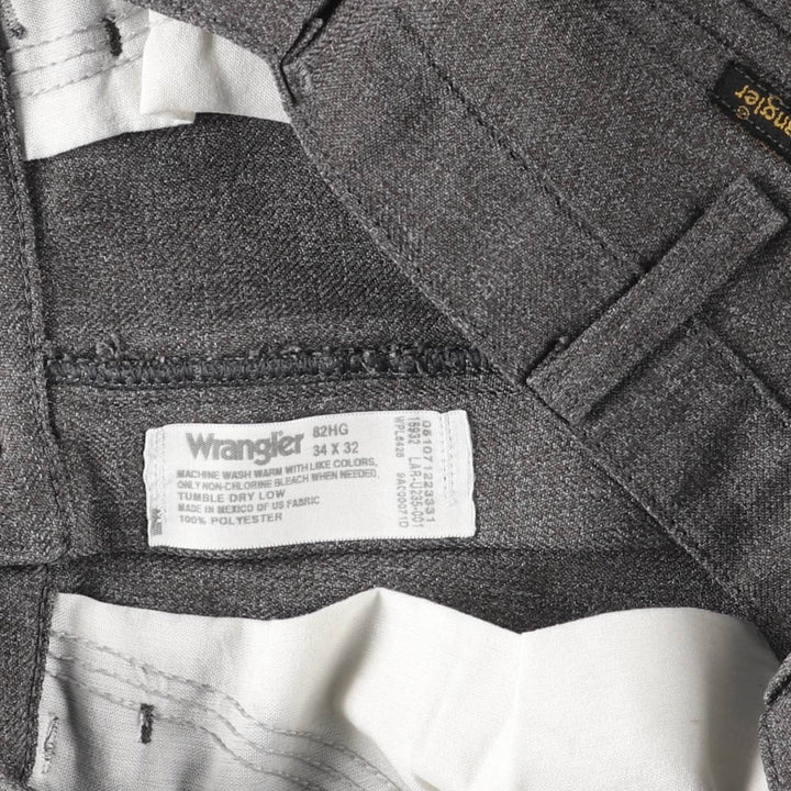 90s-00'S Wrangler Dress Jeans, Men's Vintage Slacks, Size W35 polyester gray type Vintage Second Hand