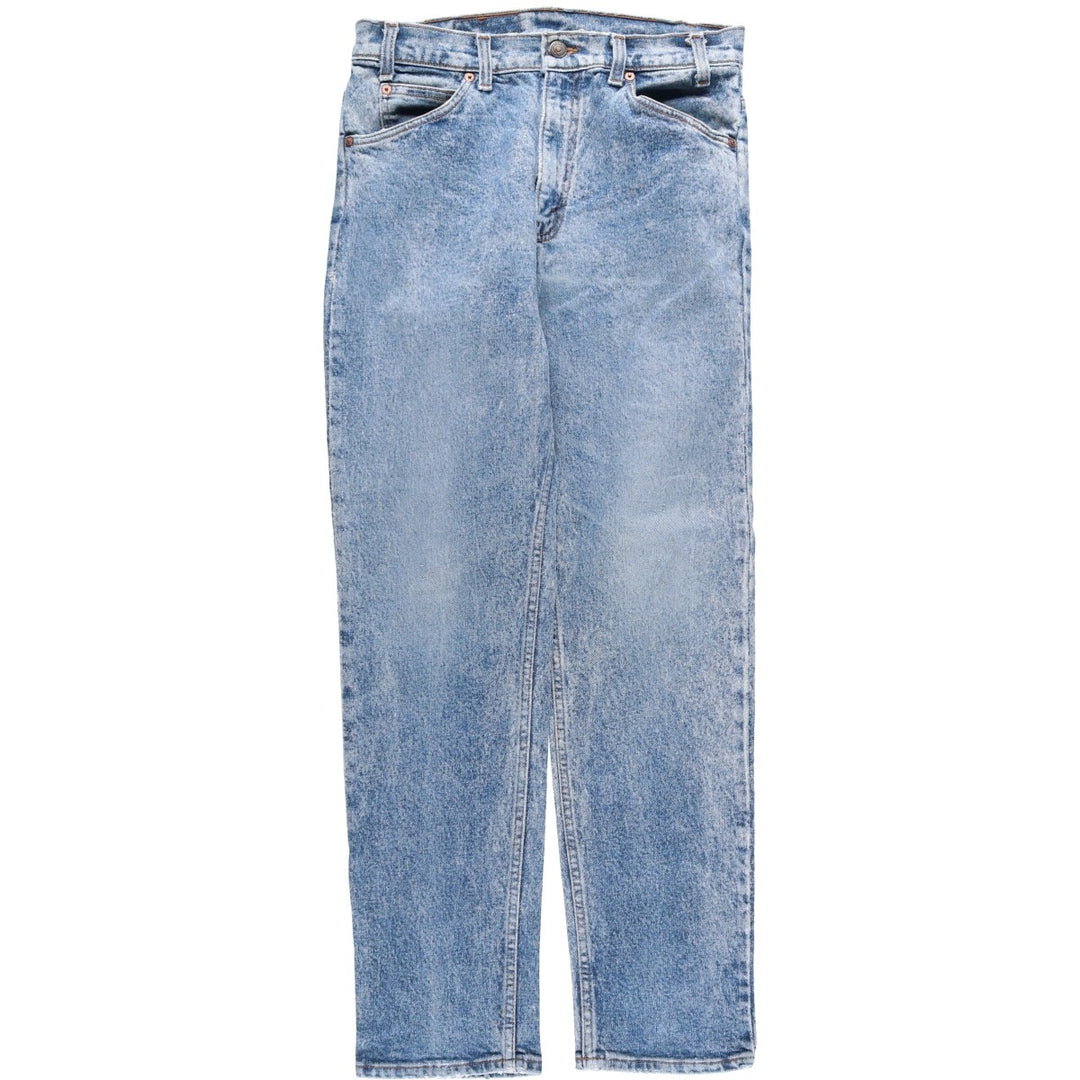 1990'S Levi's 511 Tapered Denim Pants, Made in USA, Men's Size W31 (approx.), Vintage, Orange Tab cotton Blue type light blue Vintage Second Hand