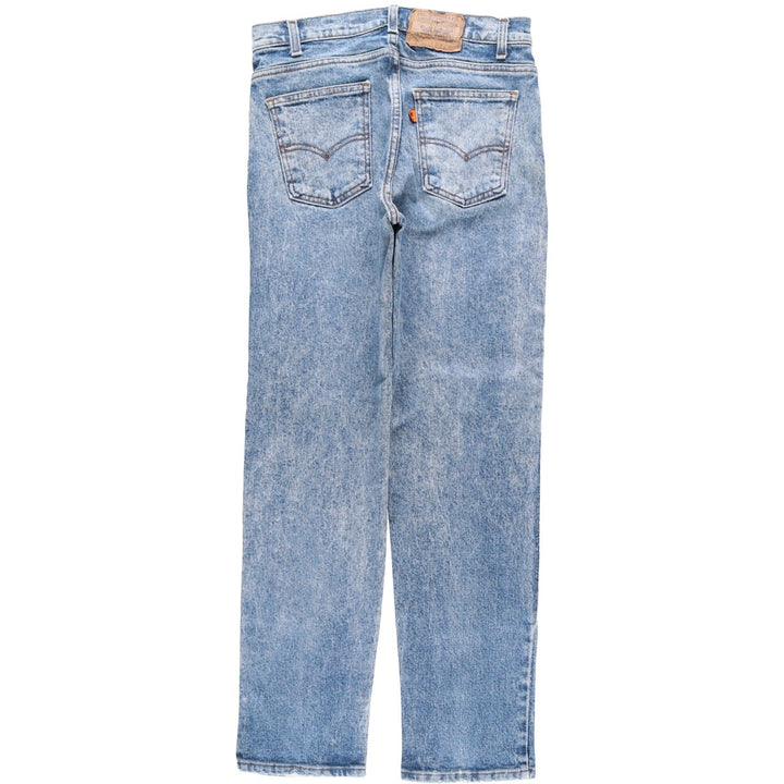 1990'S Levi's 511 Tapered Denim Pants, Made in USA, Men's Size W31 (approx.), Vintage, Orange Tab cotton Blue type light blue Vintage Second Hand
