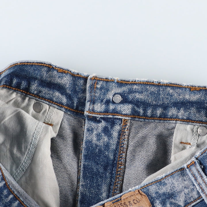 1990'S Levi's 511 Tapered Denim Pants, Made in USA, Men's Size W31 (approx.), Vintage, Orange Tab cotton Blue type light blue Vintage Second Hand
