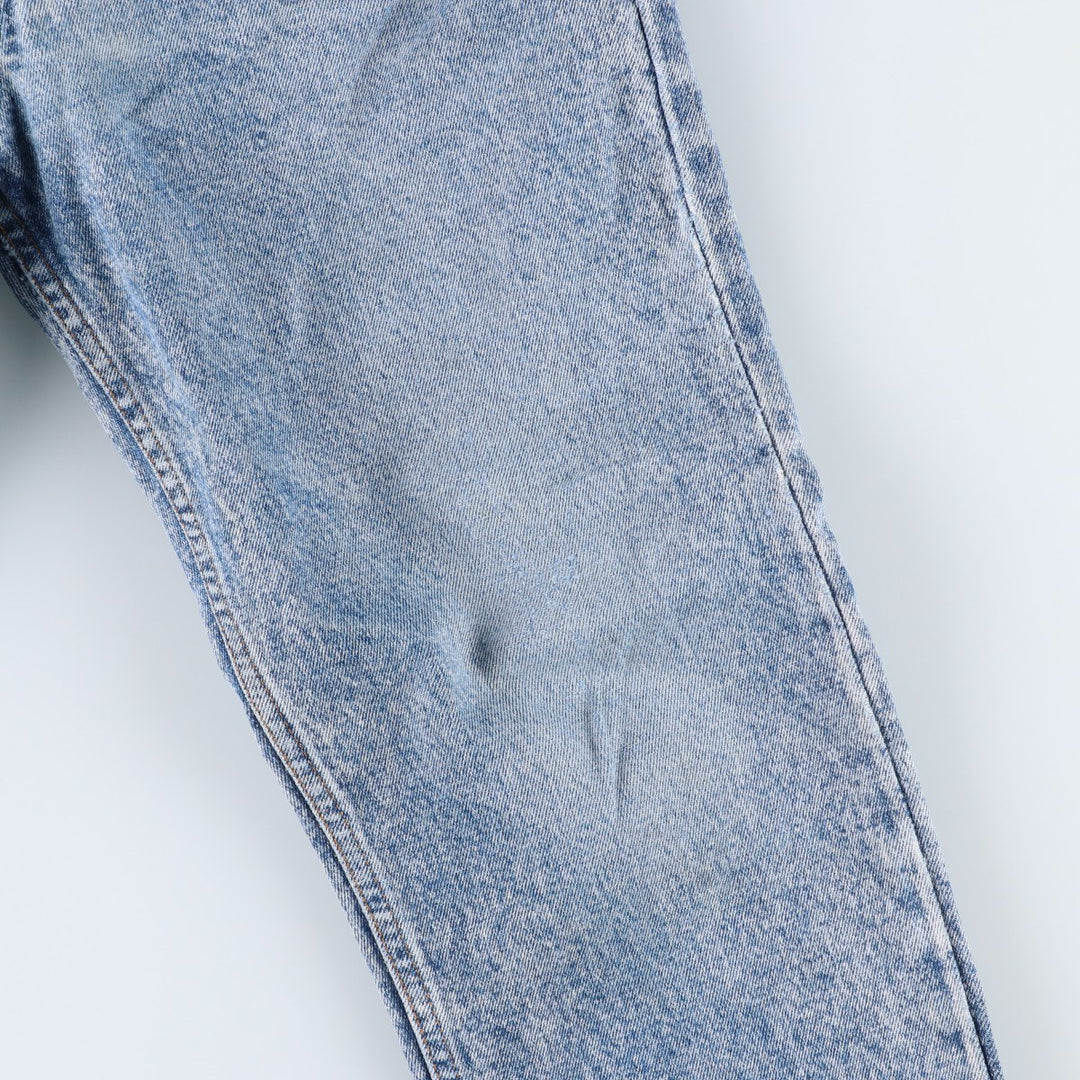 1990'S Levi's 511 Tapered Denim Pants, Made in USA, Men's Size W31 (approx.), Vintage, Orange Tab cotton Blue type light blue Vintage Second Hand
