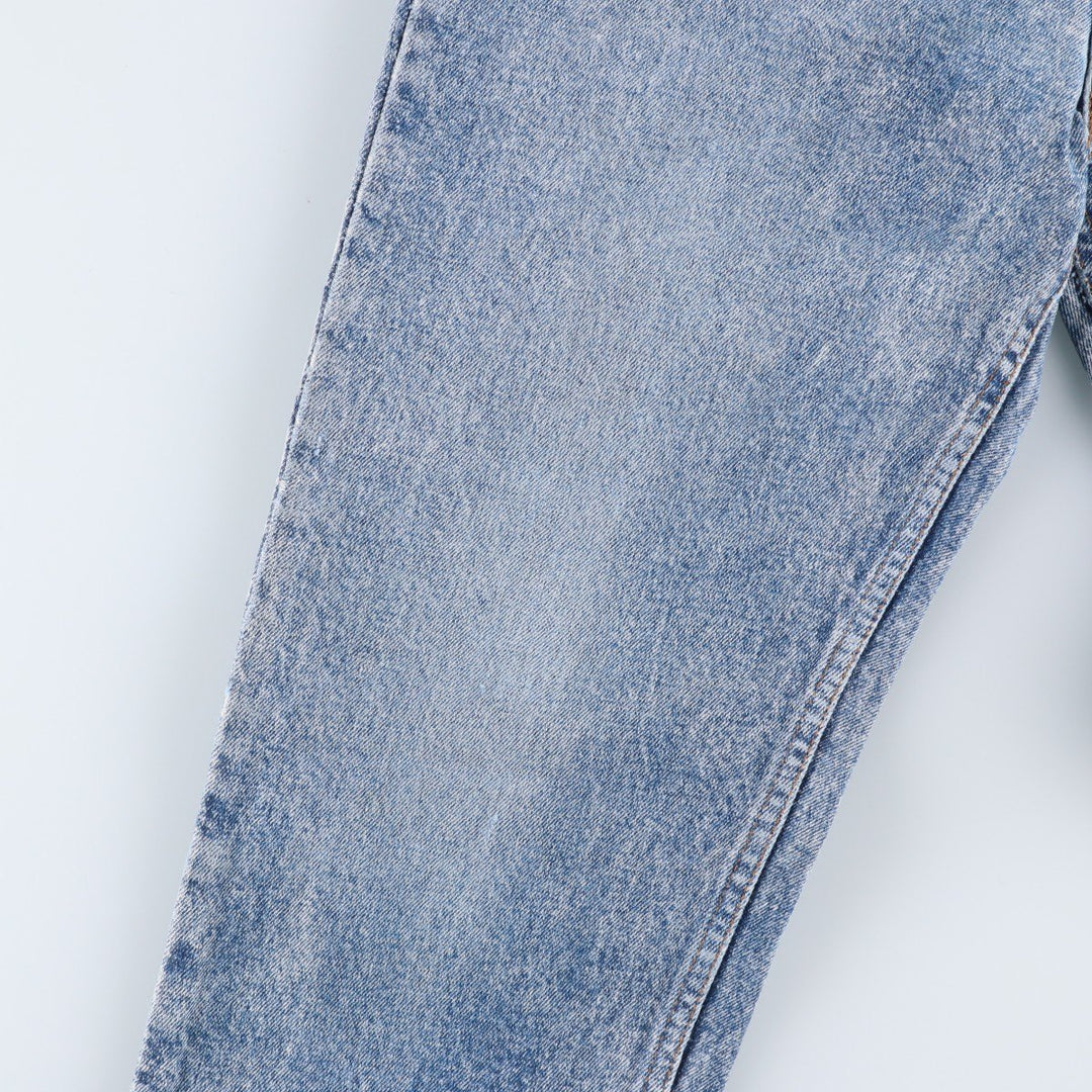 1990'S Levi's 511 Tapered Denim Pants, Made in USA, Men's Size W31 (approx.), Vintage, Orange Tab cotton Blue type light blue Vintage Second Hand