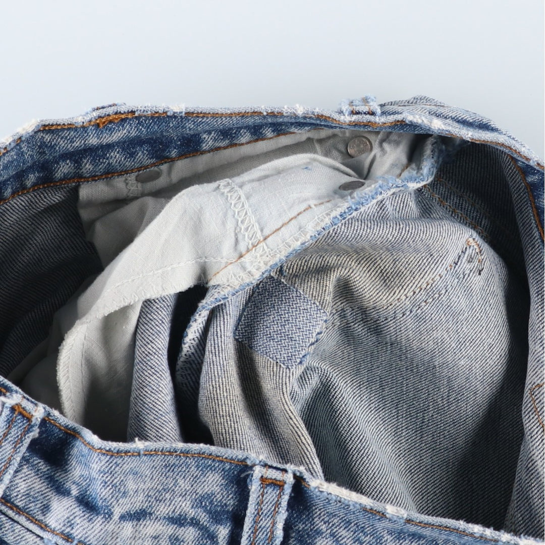 1990'S Levi's 511 Tapered Denim Pants, Made in USA, Men's Size W31 (approx.), Vintage, Orange Tab cotton Blue type light blue Vintage Second Hand