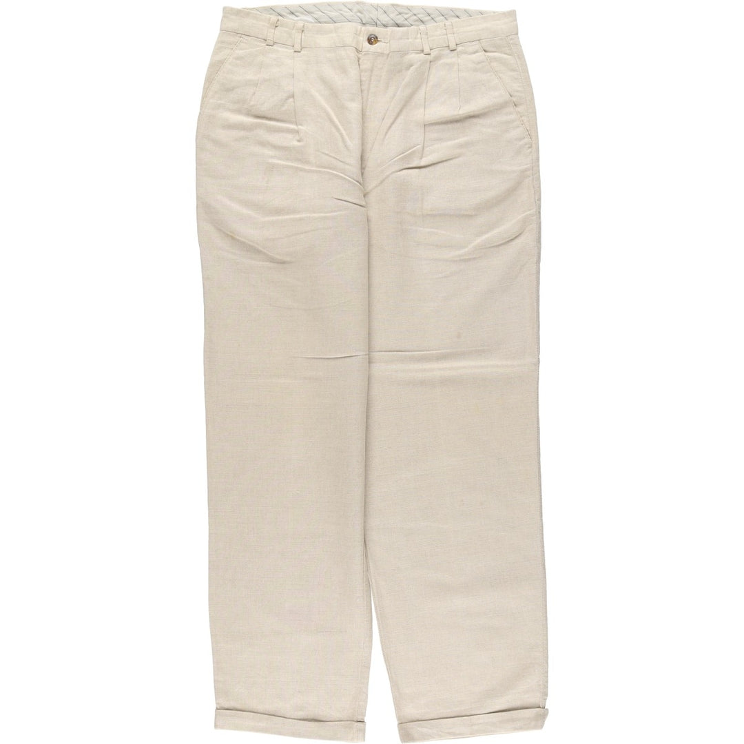 90'S Dockers Levi's Two-Pleated Slacks, Men's, Size W34, Vintage unclear Beige type Vintage Second Hand