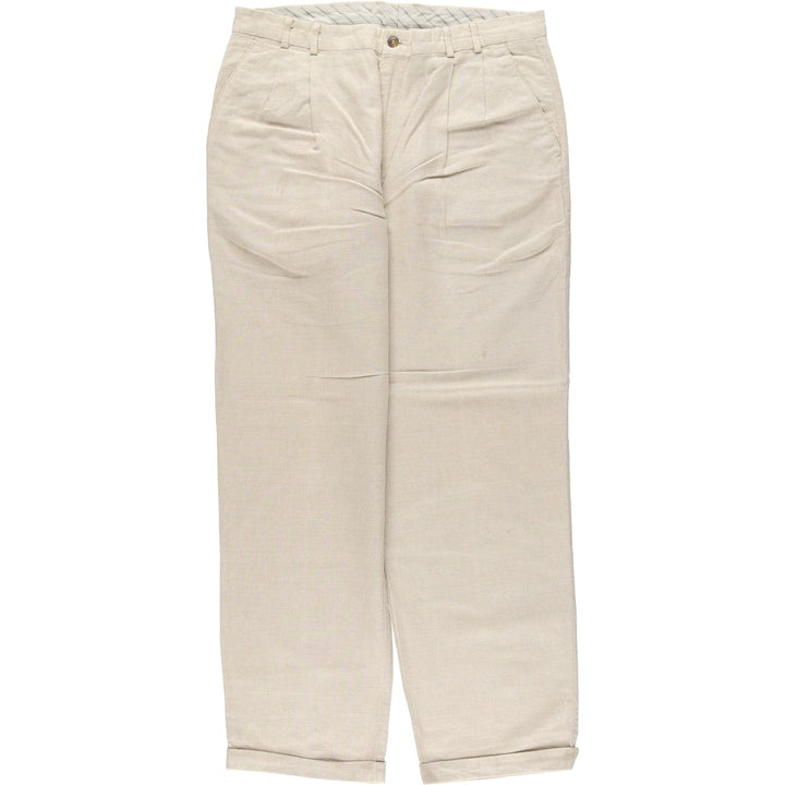 90'S Dockers Levi's Two-Pleated Slacks, Men's, Size W34, Vintage unclear Beige type Vintage Second Hand