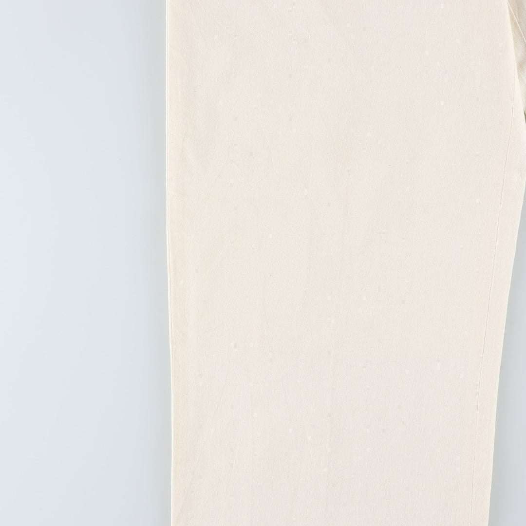 EDDIE DOMANI Two-pleat Linen Pants, Men's Size W31 linen Beige type Vintage Second Hand