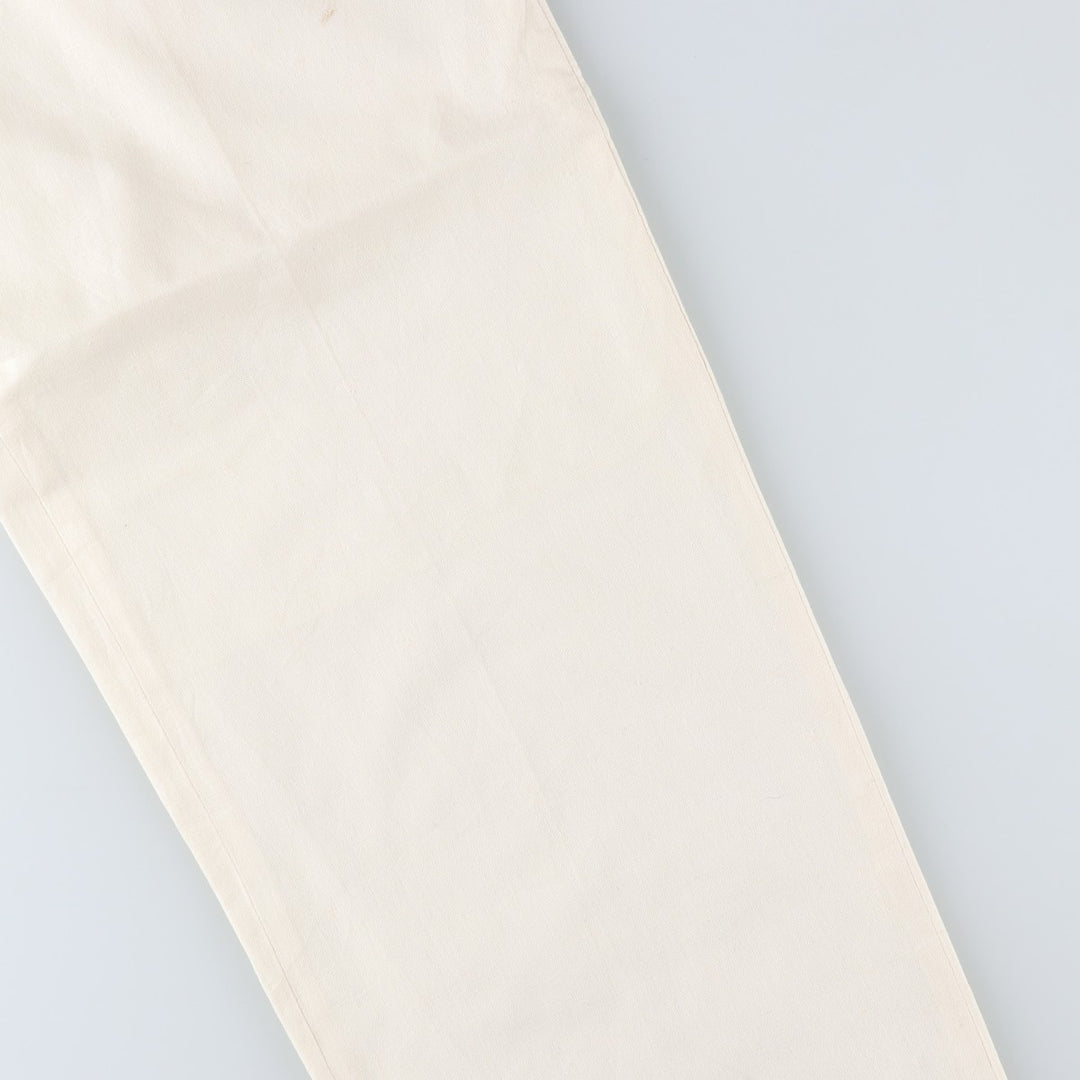 EDDIE DOMANI Two-pleat Linen Pants, Men's Size W31 linen Beige type Vintage Second Hand