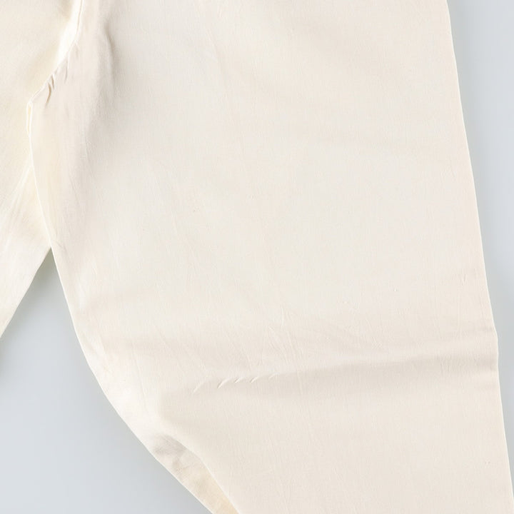 EDDIE DOMANI Two-pleat Linen Pants, Men's Size W31 linen Beige type Vintage Second Hand