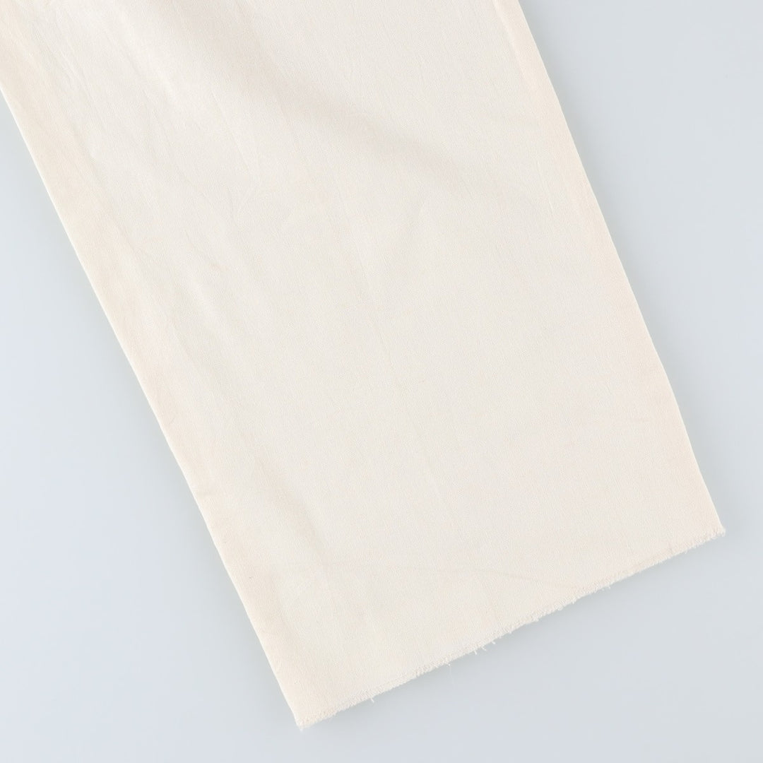 EDDIE DOMANI Two-pleat Linen Pants, Men's Size W31 linen Beige type Vintage Second Hand