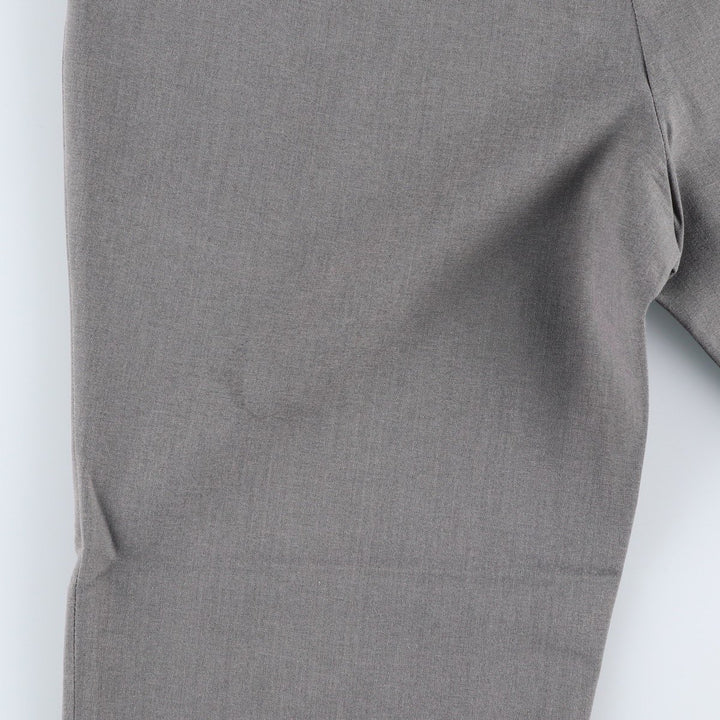 90'S - Vintage Arrow Reg. Fit Two-Pleated Slacks, Made in USA, Men's Size 34 (approx.) polyester gray type Vintage Second Hand