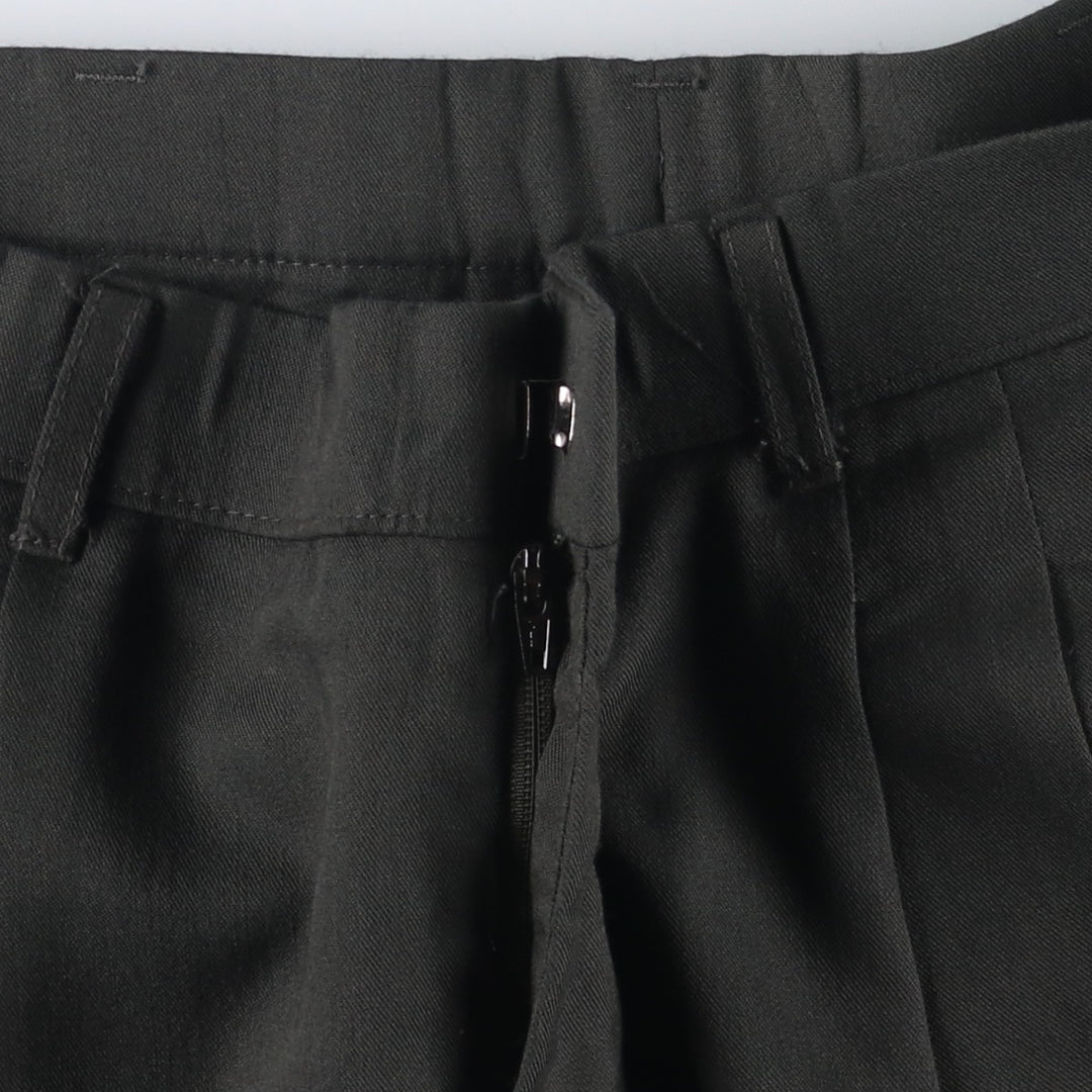 Haggar HAGGER Three-Tuck Slacks, Men's Size 34 polyester Green type dark green Vintage Second Hand