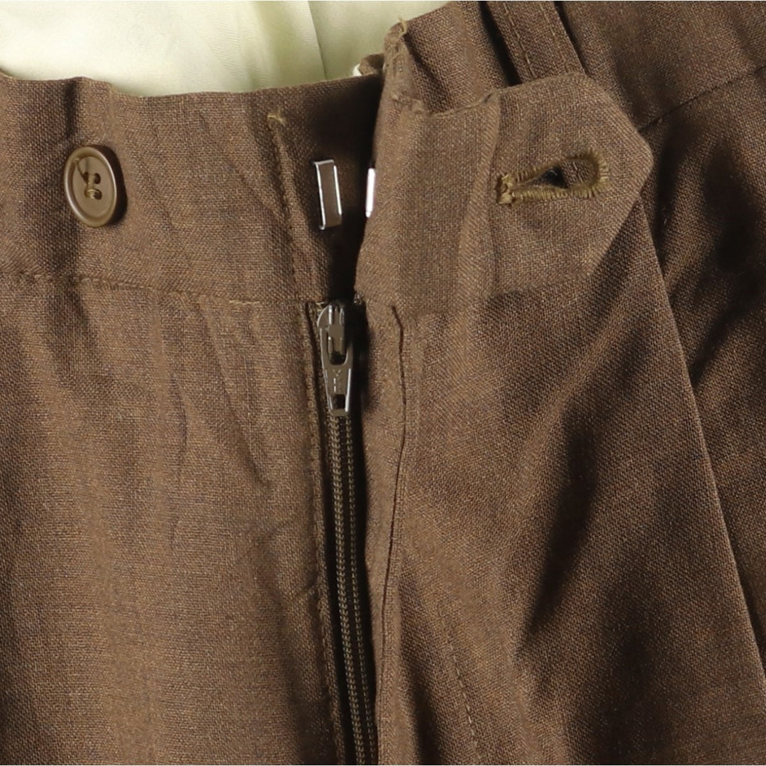 ROUNDTREE AND YORKE Two-pleat Slacks, Men's, Size W30 wool brown type Vintage Second Hand