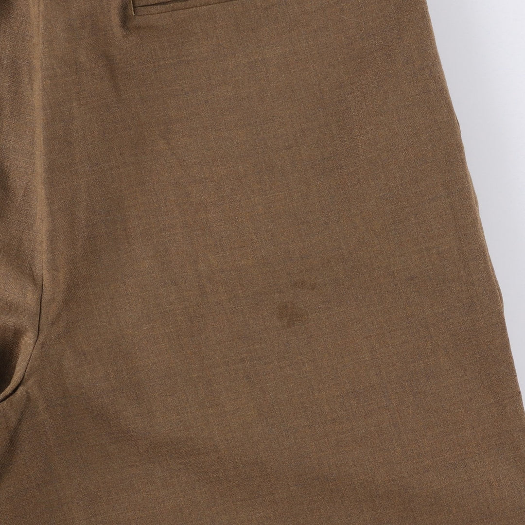 ROUNDTREE AND YORKE Two-pleat Slacks, Men's, Size W30 wool brown type Vintage Second Hand