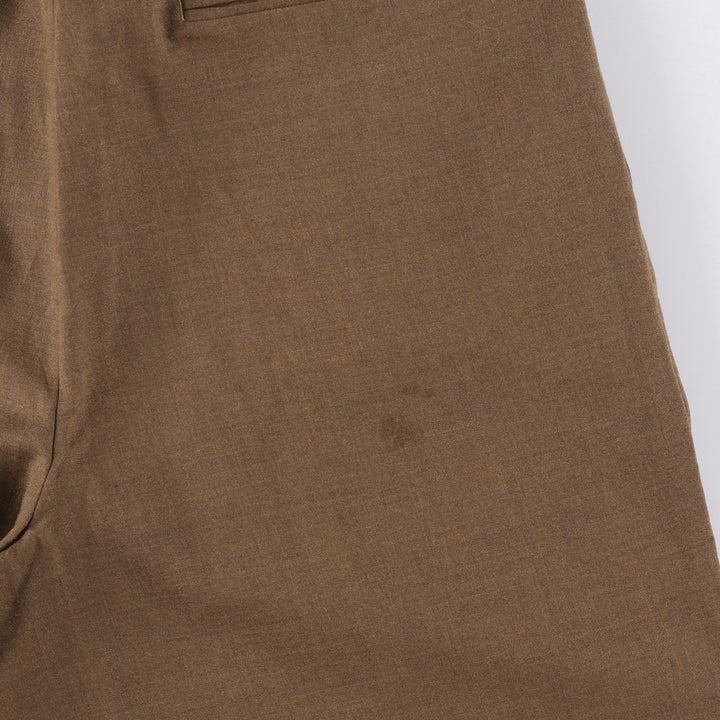 ROUNDTREE AND YORKE Two-pleat Slacks, Men's, Size W30 wool brown type Vintage Second Hand